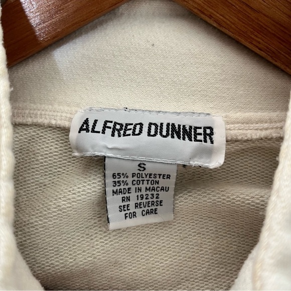 Vintage Alfred Dunner Mock Neck Button Up Collar Christmas Sweatshirt S - Picture 10 of 12